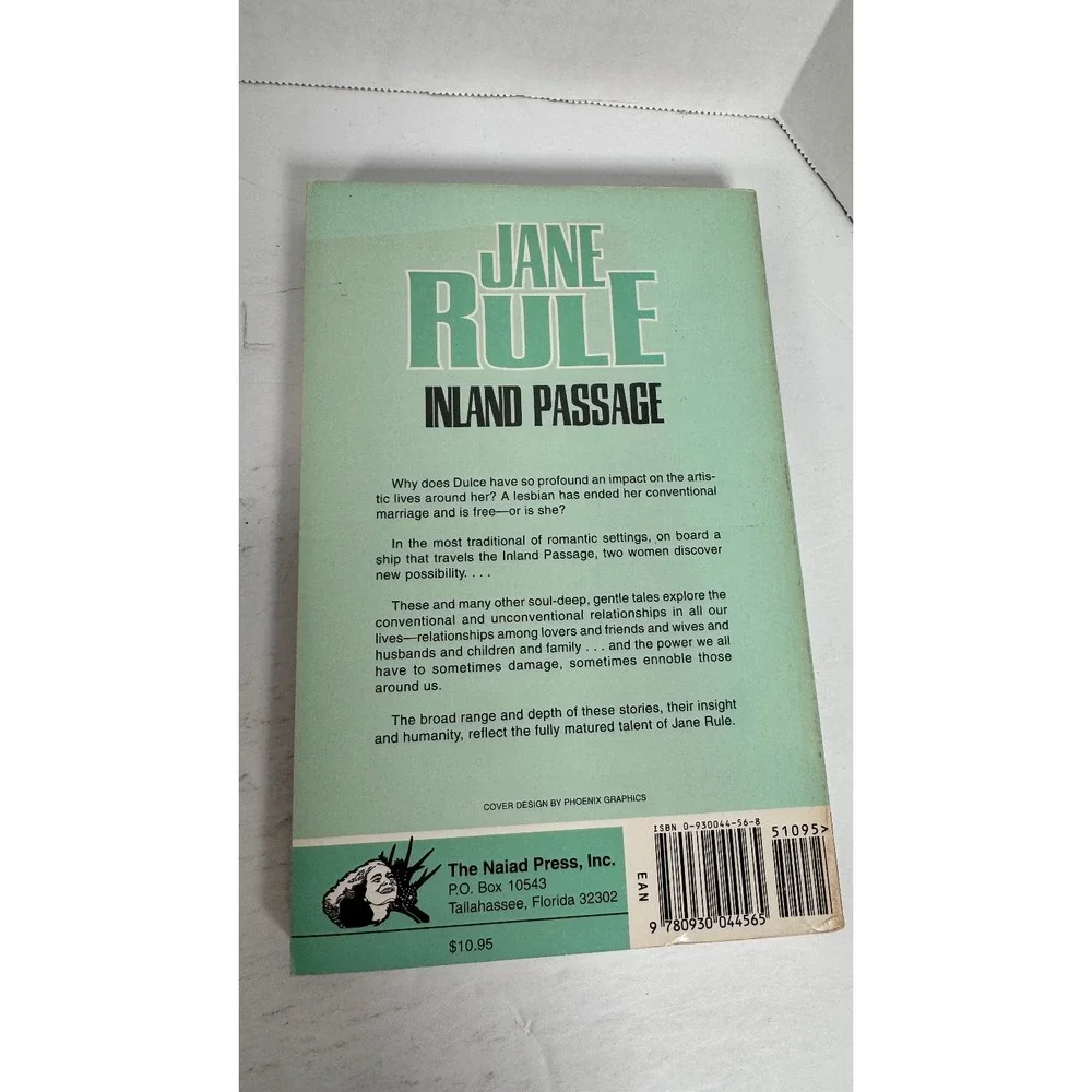Inland Passage Jane Rule 1995 Second Printing LGBTQ+ Fiction Naiad Press
